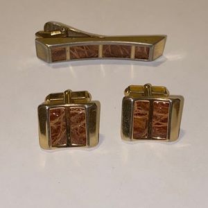 Vtg Anson Cufflinks and Tie Clip